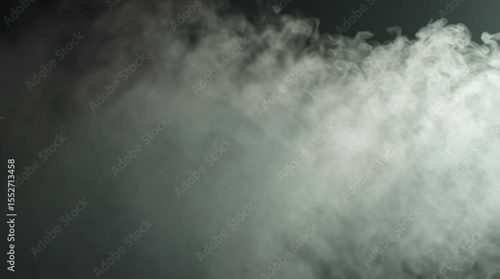 Atmospheric motion background of soft white mist or fog drifting gently across a dark, neutral surface. Perfect for text overlays.

