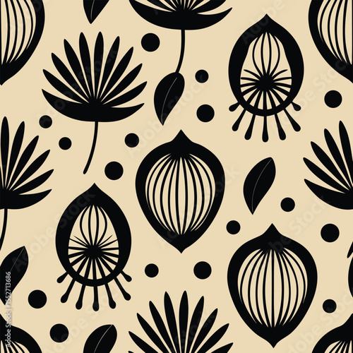 i will generate a seamless pattern of stylized bla.eps