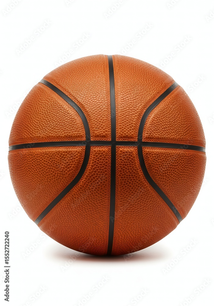 Fototapeta premium Basketball isolated on white.