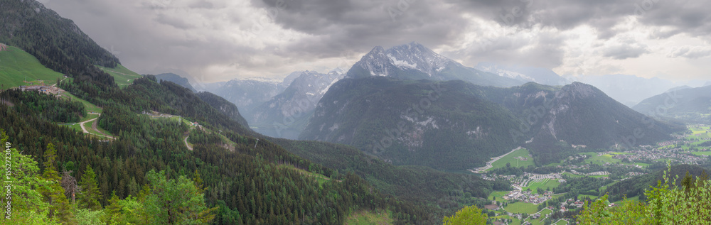 Konigsee lake from Jenner mount in Berchtesgaden National Park, Alps Germany Konigsee lake from Jenner mount in Berchtesgaden National Park, Alps Germany