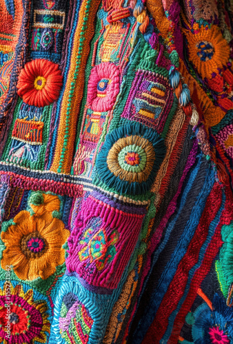 Traditional Thai silk fabric and scarf