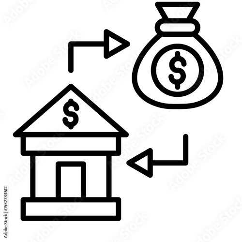 Loan Refinancing Vector Icon