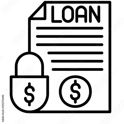 Loan Security Vector Icon