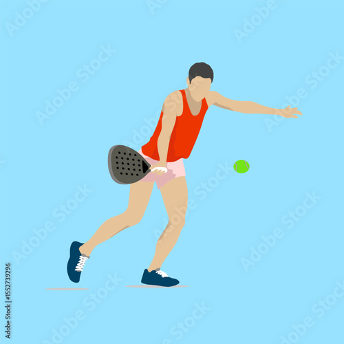 Padel Tennis Forehand Front