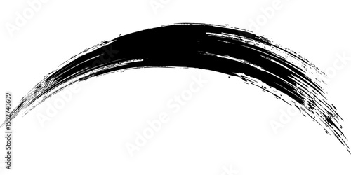 vector black line, grunge brush strokes ink paint isolated on white background. eps 10