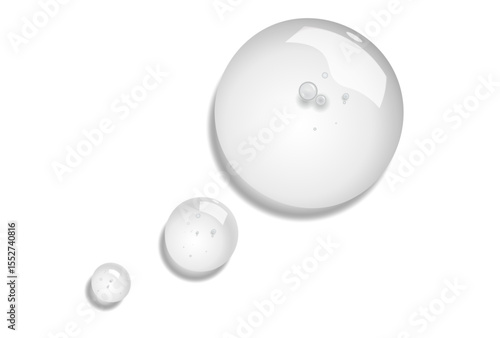 3d transparent serum