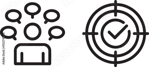 Visual Representation of Communication Overload and Successfully Achieving Goals, Targeting Objectives with Precise Information and Focused Clarity