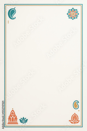 Elegant  invitation templates with traditional borders and blank space for custom text — perfect for Upanayanam, weddings, poojas, and other cultural events.