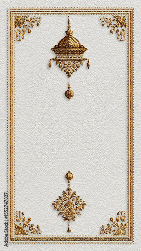 Elegant  invitation templates with traditional borders and blank space for custom text — perfect for Upanayanam, weddings, poojas, and other cultural events.