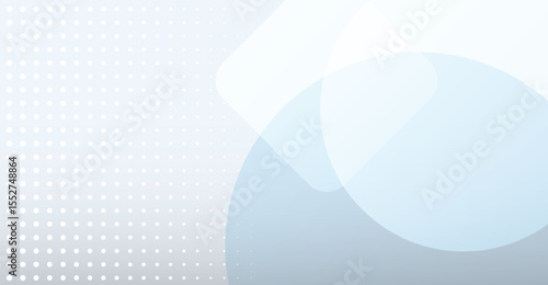 Elegant Pale Blue Abstract Backdrop with Geometric Shapes and Dot Matrix, a Clean and Modern Vector Illustration Perfect for Digital Design and Subtle Visual Impact