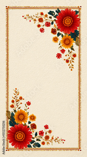 Elegant  invitation templates with traditional borders and blank space for custom text — perfect for Upanayanam, weddings, poojas, and other cultural events.