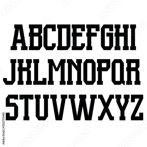 Font alphabet, vector, letters, numbers, punctuation marks,