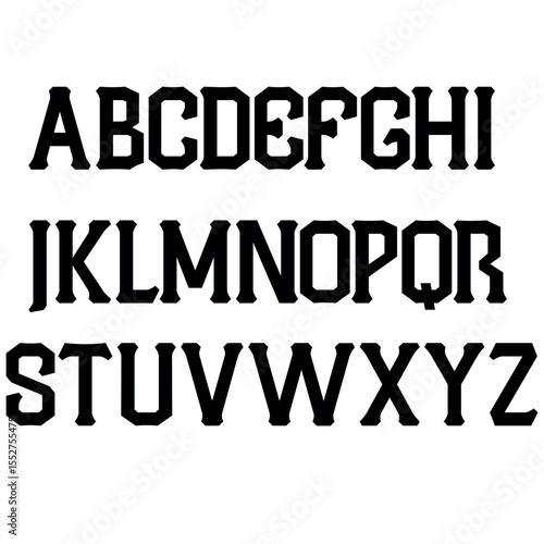Font alphabet, vector, letters, numbers, punctuation marks,