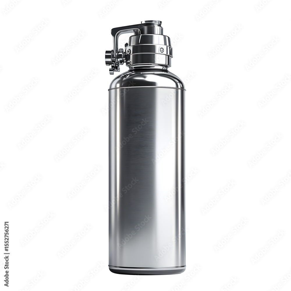 realistic product fire extinguisher with chrome cylinder isolated on pure white background subtle soft shadow clean studio lighting, ultra-high detail, PNG stock render : realistic product fire extinguisher with chrome cylinder isolated on pure white background subtle soft shadow clean studio lighting, ultra-high detail, PNG stock render :