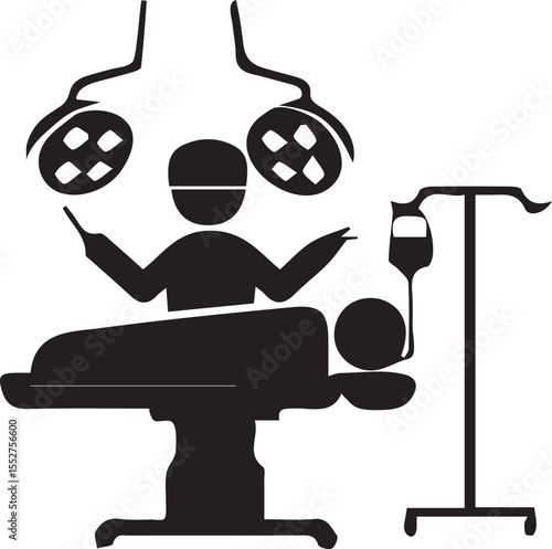 Set of sterile surgical instruments including scalpel, scissors, forceps, and clamps for hospital operations, medical procedures, and healthcare equipment