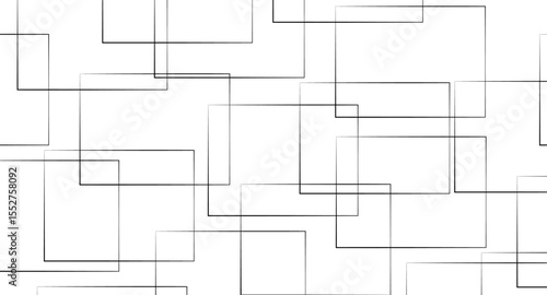 Abstract illustration featuring a bold black lines on a clean white background. The lines should have artistic variations such as rough edges, sketch-like textures.