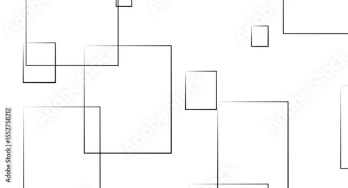 Abstract illustration featuring a bold black lines on a clean white background. The lines should have artistic variations such as rough edges, sketch-like textures.