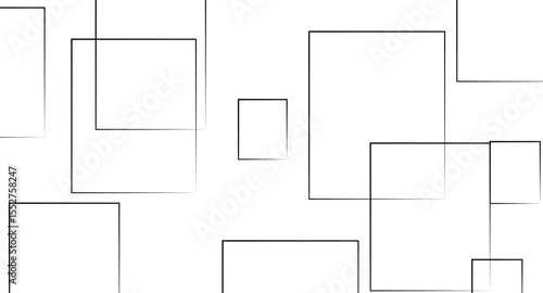 Abstract illustration featuring a bold black lines on a clean white background. The lines should have artistic variations such as rough edges, sketch-like textures.