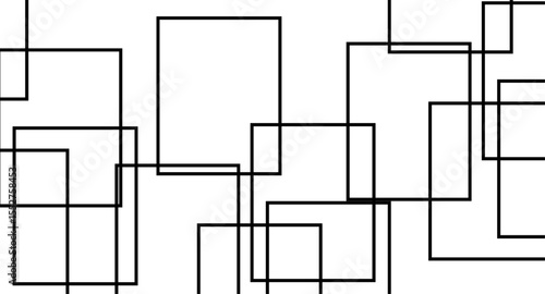 Abstract illustration featuring a bold black lines on a clean white background. The lines should have artistic variations such as rough edges, sketch-like textures.