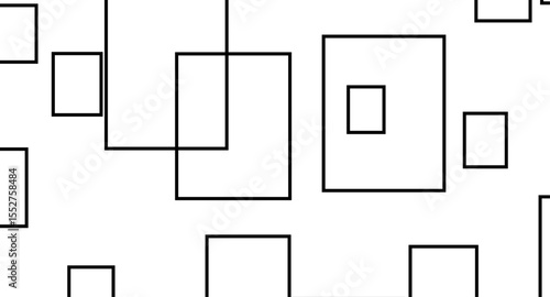 Abstract illustration featuring a bold black lines on a clean white background. The lines should have artistic variations such as rough edges, sketch-like textures.