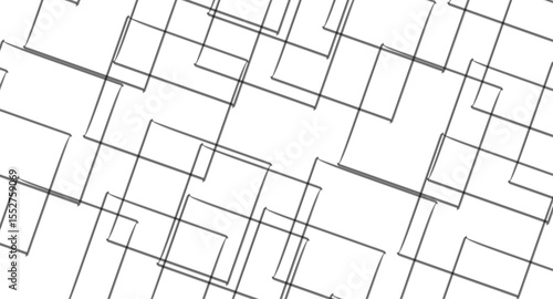 Abstract illustration featuring a bold black lines on a clean white background. The lines should have artistic variations such as rough edges, sketch-like textures.