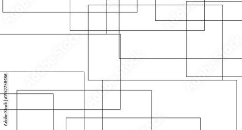 Abstract illustration featuring a bold black lines on a clean white background. The lines should have artistic variations such as rough edges, sketch-like textures.