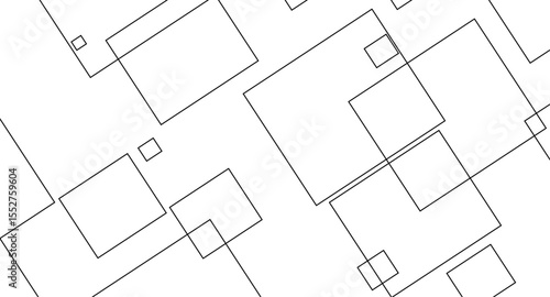 Abstract illustration featuring a bold black lines on a clean white background. The lines should have artistic variations such as rough edges, sketch-like textures.