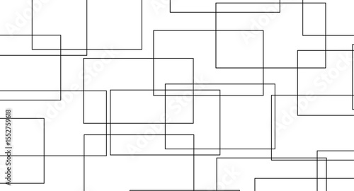 Abstract illustration featuring a bold black lines on a clean white background. The lines should have artistic variations such as rough edges, sketch-like textures.