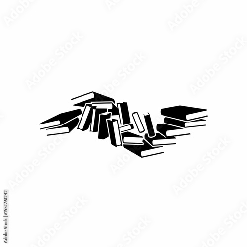 Stack of Books Represents Knowledge and Education