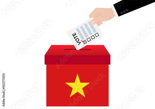 Election in Vietnam. Election Concept. Vector Illustration.