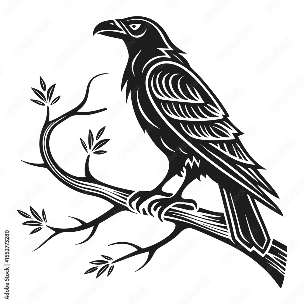 Obraz premium vector illustration of a bird