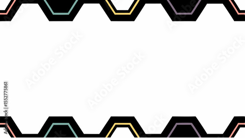 "Chromatic Gridlines: A Hexagonal Frame of Color, Balance, and Possibility Floating on the Edge of Conceptual Clarity."