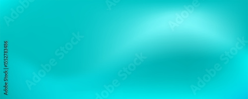 Gradient mesh aqua marine smooth background. Blue gradient mesh aquamarine teal abstract design. Emerald color bg. Vector illustration