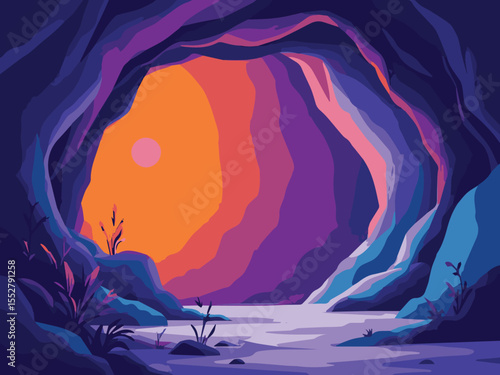 Colorful Fantasy Cave