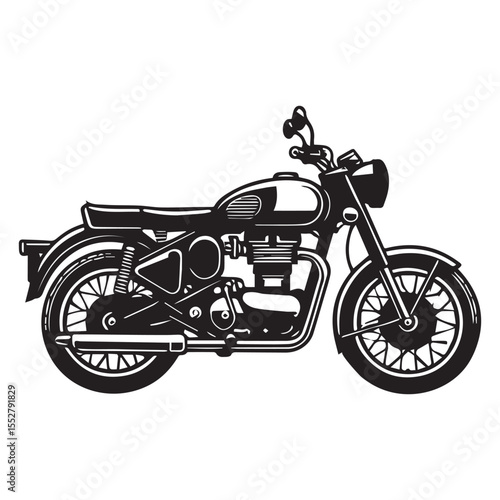 Detailed Motorbike Art Graphic for Sublimation or Stickers


