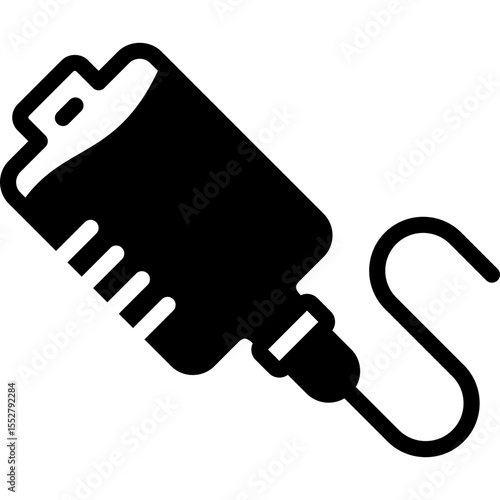 infusion icon illustration design with solid