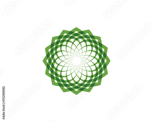 green leaf ecology nature element vector icon,