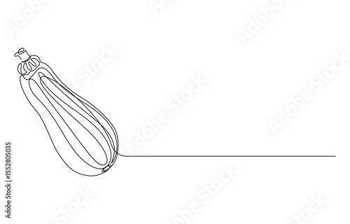 vegetables zucchini continuous line art drawing