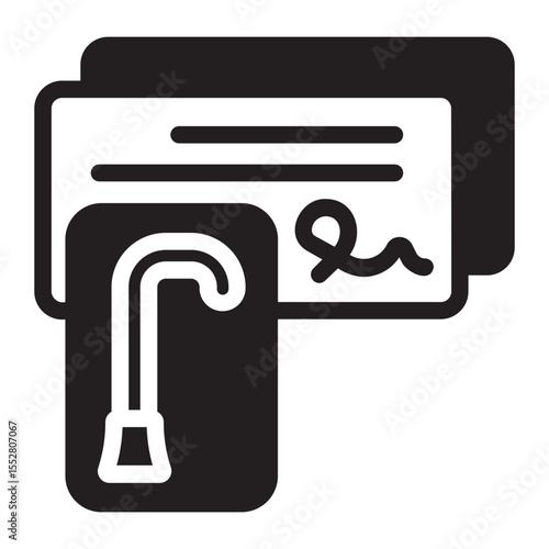 paycheck glyph icon