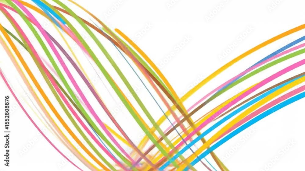 Abstract design of interwoven colorful lines Abstract design of interwoven colorful lines