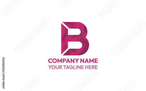 Bold Letter B with Clean and Minimalist Design