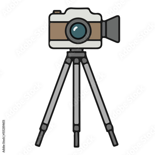 India Independence Day Vector Icon – Tripod Camera, perfect for infographics and app designs