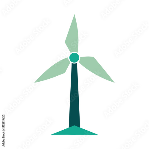 Renewable Wind Power Logo Concept