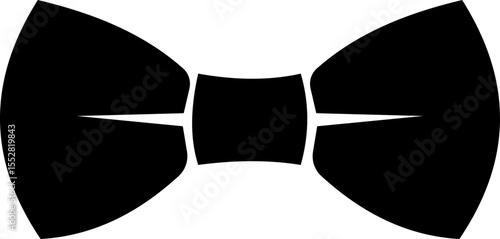 Elegant black Bows icon in Different Styles for Gift Wrapping and Decorations. Fashion and elegance concept. realistic look accessory formal occasions, events or dressing up in style flat Design.