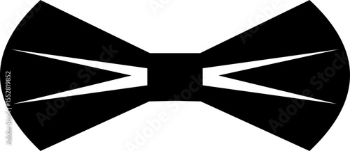 Elegant black Bows icon in Different Styles for Gift Wrapping and Decorations. Fashion and elegance concept. realistic look accessory formal occasions, events or dressing up in style flat Design.