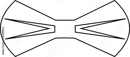 Elegant black Bows icon in Different Styles for Gift Wrapping and Decorations. Fashion and elegance concept. realistic look accessory formal occasions, events or dressing up in style flat Design.