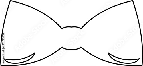 Elegant black Bows icon in Different Styles for Gift Wrapping and Decorations. Fashion and elegance concept. realistic look accessory formal occasions, events or dressing up in style flat Design.