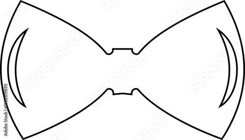 Elegant black Bows icon in Different Styles for Gift Wrapping and Decorations. Fashion and elegance concept. realistic look accessory formal occasions, events or dressing up in style flat Design.