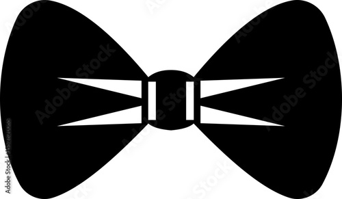 Elegant black Bows icon in Different Styles for Gift Wrapping and Decorations. Fashion and elegance concept. realistic look accessory formal occasions, events or dressing up in style flat Design.