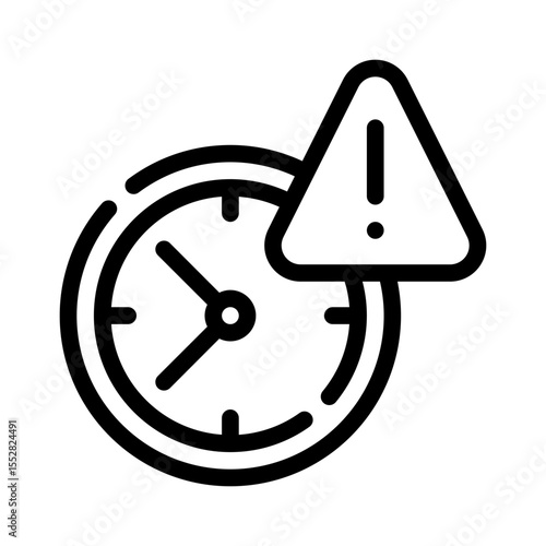 procrastination line icon